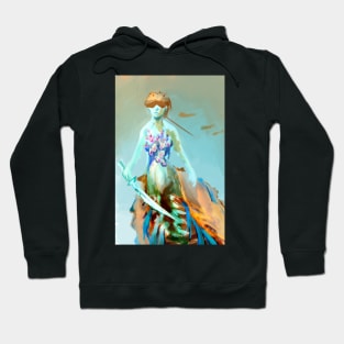 Horseshoe Crab mermaid drider centaur type warrior woman for MerMay2023 mermaid art fantasy undersea Hoodie